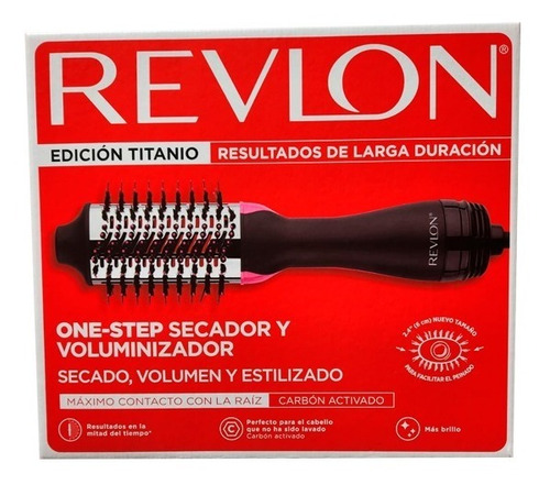 Cepillo Secador Revlon One-step Titanium Max Edition