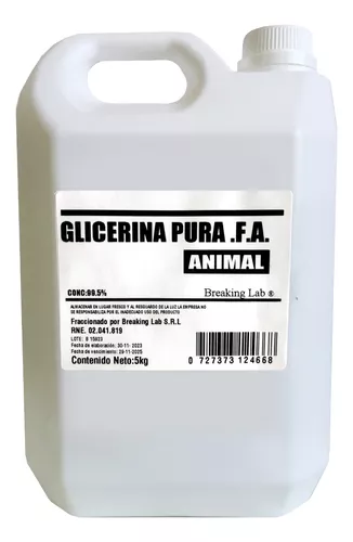 Glicerina Líquida Vegetal X 5 Kilos (usp) Nuevo Envase Duro!