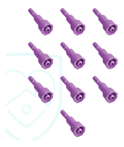 Pack 10 Unidades Conector De Transición Enfit Morado