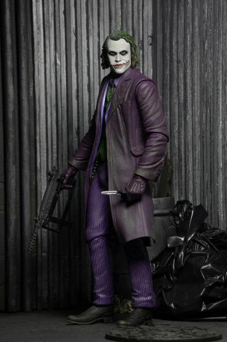 Neca - Figura De Acción The Dark Knight - The Joker (Heath Ledger) Escala 1/4 - 45 Cm