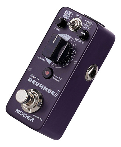 Pedal De Efectos Mooer Mdm2 Micro Drummer Ii Color Violeta