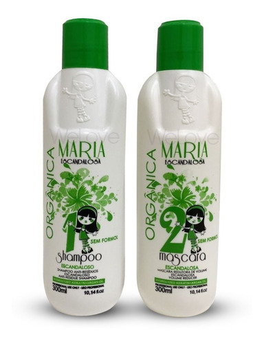 Imagem 2 de 3 de Progressiva Orgânica Maria Escandalosa Sem Formol 2x300ml