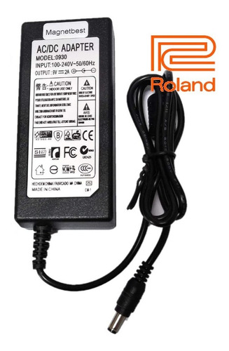 Imagen 1 de 5 de Cargador Teclado Roland 9v-2a Negativo Al Centro, Varios Mod