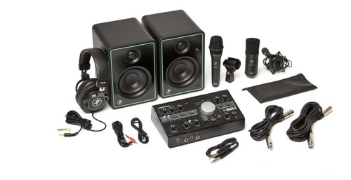 Mackie Studio Bundle Kit Monitores, Interfaz, Mics, Audífono