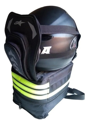 Maleta Moto Porta Casco  Morral Tank Bag Tail Bag Expandible