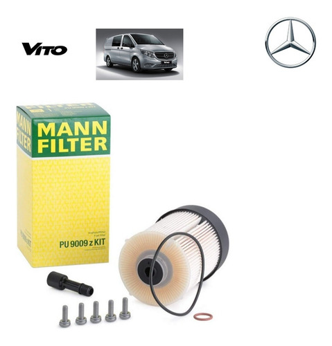 Kit Filtros Mercedes Vito 111 Cdi Aire Aceite Comb Habitac