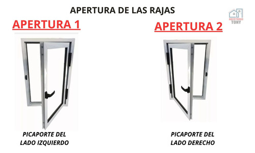 Ventana Raja De Abrir 40x80 Modena Con Vidrio Oferta Blanco