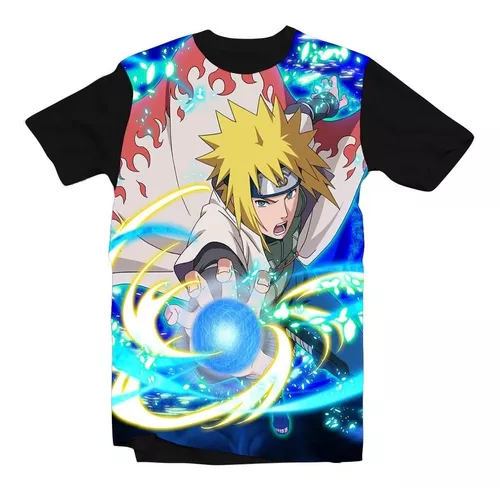 Camiseta/camisa Infantil Pai Do Naruto Minato Rasengan