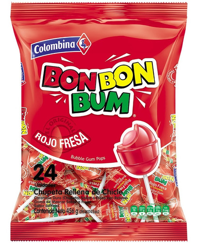 Bon Bon Bum Fresa 24 Uds