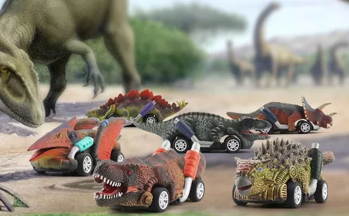 Auto Con Forma De Dinosaurios A Friccion Wabro En Blister