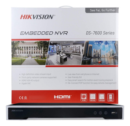 Integrado Plug Play Nvr Grabador Videoen Red Poe Puerto Hdmi