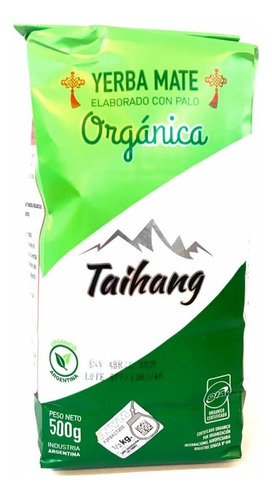 Yerba Mate Taihang Orgánica X500gr Con Palo - Organica - 