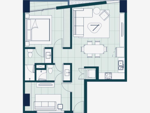 Imagen 5 de 5 de Departamento En Venta En Residencial El Fresno