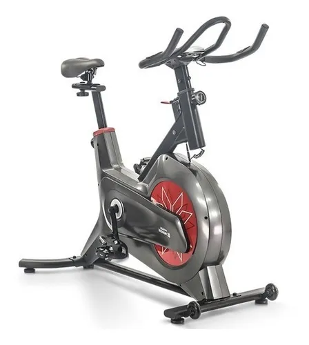Bicicleta ergom trica Fitage Nordic para spinning cor cinza e
