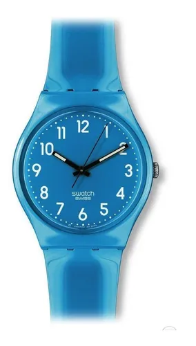Reloj Swatch De Pl stico Color Turquesa Gs138