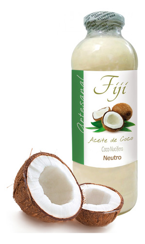 Aceite De Coco Puro 500ml En Vidrio Tapa Hermetica En Flores