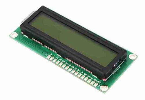 Display Lcd 16x2 Com Backlight Verde Escrita Preta - Arduino