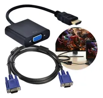 Comprar Cabo Vga Monitor + Adaptador Hdmi Vga Tv Pc Note Kit Barato