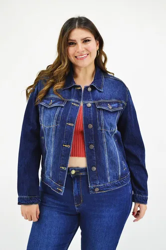 Chamarras de mezclilla mujer tallas extras hotsell