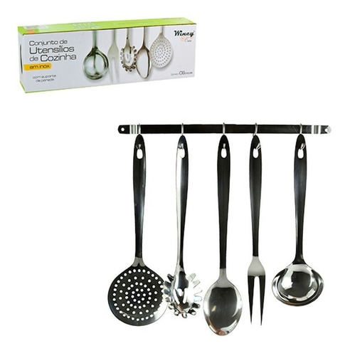 Conjunto De Utensílios De Cozinha Em Inox Cozinha Suporte