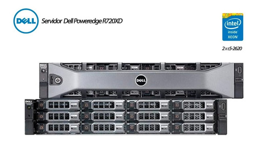 Servidor Dell Poweredge R720xd 10x Sas De 2tb 64gb 2x Xeon  