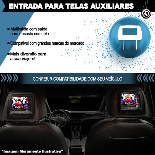 Midia Android 2 Din 9 Polegadas Carplay Sem Fio + Moldura