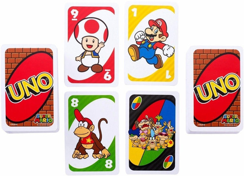 Uno Super Mario Bros Juego De Mesa Cartas Edición Especial