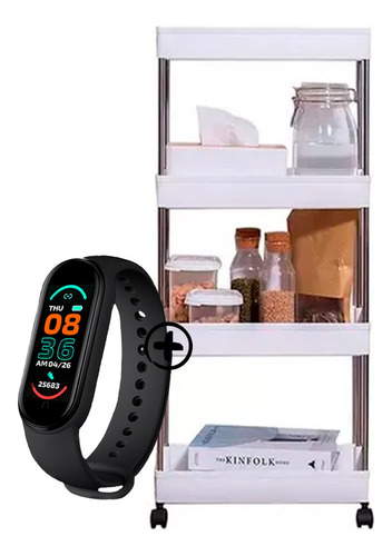 Mueble Estanteria Organizador Cocina Baño Multi + Smartwatch