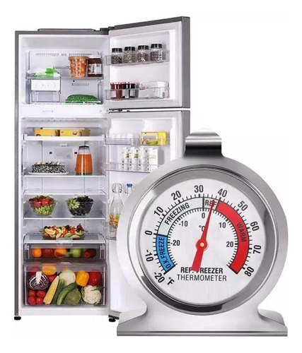 2 Termômetros Analógicos Internos Para Geladeira E Freezer