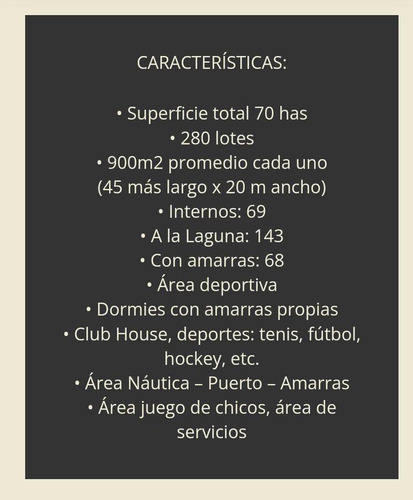Rbs. Amplio Lote A Laguna En Barrio Nautico El Cazal