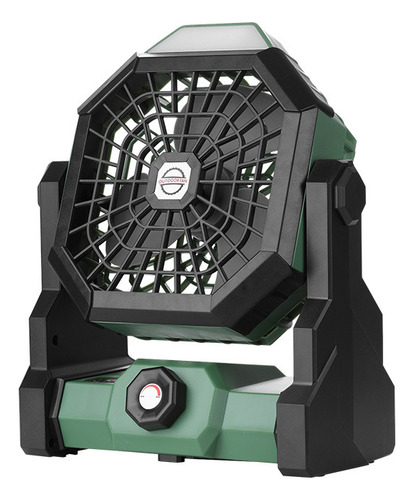 Ventilador De Camping Torre Portátil Recargable Con Luz Led-vasoyo- Ventilador Usb De Escritorio Con Gancho 4 Velocidades, Luz Led De 3 Modos, 25 × 21 × 12 Cm Ventilador Silencioso
