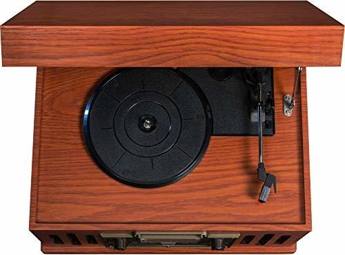 Tocadisco Radio Reproductor Cd Casete Entrada Auxiliar