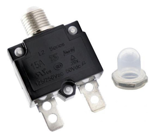 3 Disyuntor De 15 Amp Pulsador Restablecible Montaje En