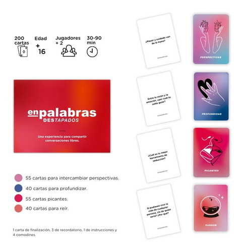 Combo Juegos De Cartas Desconectados + Destapados Enpalabras