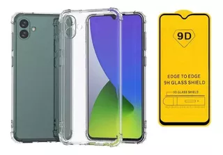 Funda Antigolpes Transparente Para Samsung + Vidrio