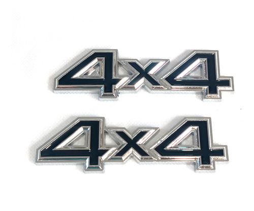 Par Emblemas Insignias 4x4 Camioneta Metálicos Adhesivos