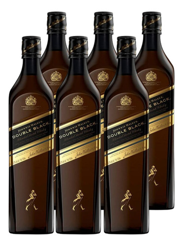 Whisky Johnnie Walker Double Black 750 Ml Pack 6