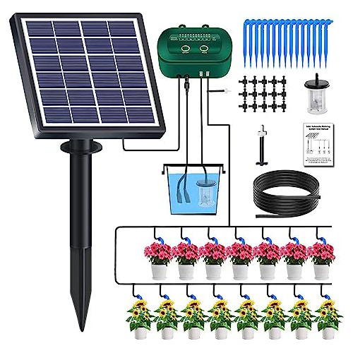 Kit De Riego Por Goteo Solar De 2w Temporizador - Siste...