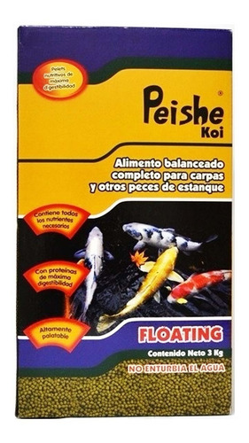 Alimento Peishe Koi De Flote 3 Kg Shulet Carpas -