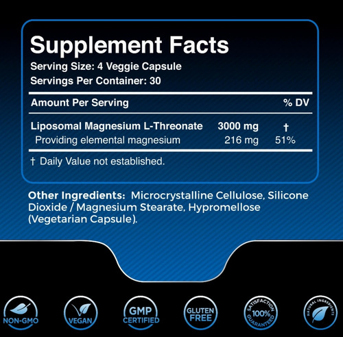 Magnesium L-threonate Wellness Labsrx Envío Hoy