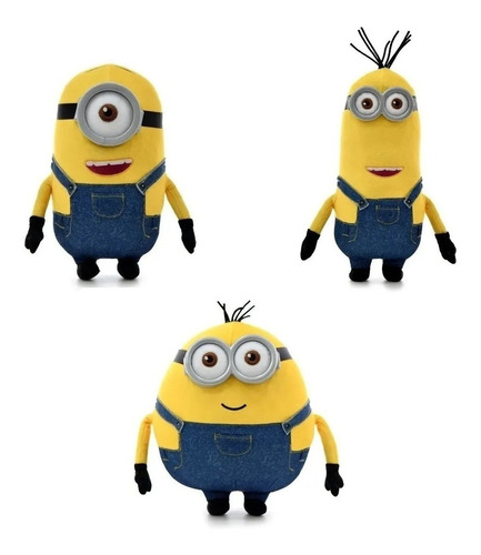 Peluche Minions Con Gafas De Plástico Playking