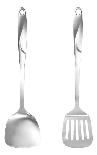 Juego De Espátulas Wok 15 Acero Inoxidable