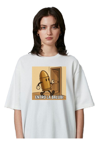 Remera Personalizada Unisex Entró La Balubi Meme Algodón