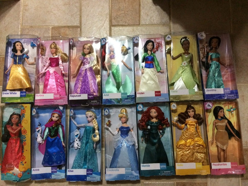 Princesas Disney 6 Bonecas Original Disney 30 Cm Articulada