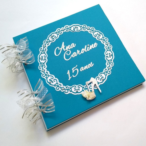 Imagem 4 de 10 de Álbum Caderno Mensagem 15 Anos Debutante Frete Grátis