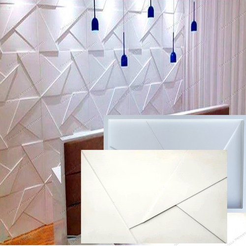 Forma De Gesso 3d E Cimentício Abs Fdg Molde Placa Parede