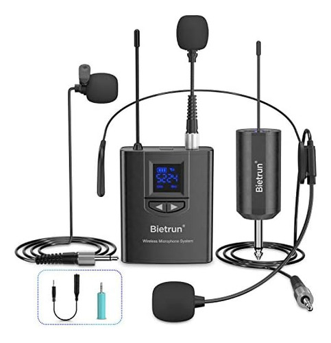 Uhf - Sistema De Micrófono De Solapa Inalámbrico Lavalier, M