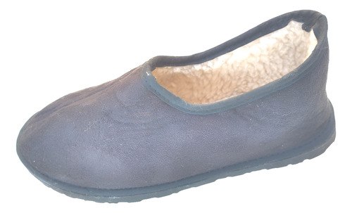 Pantufla Cerrada Corderito Marron/beige Invierno Hombre Dama