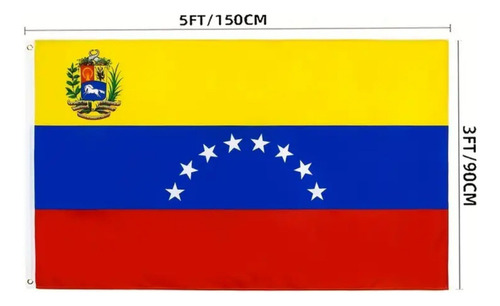 Bandera De Venezuela Medidas 90cm X 150cm Colegios Comercios