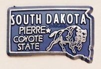 South Dakota State 2d Pvc Fridge Collector's Souvenir Magnet